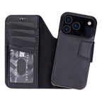 Elite Magic iPhone 17 Pro Leather Detachable Wallet Case