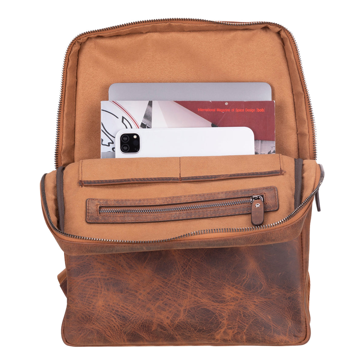 Hidden Castle Leather Backpack
