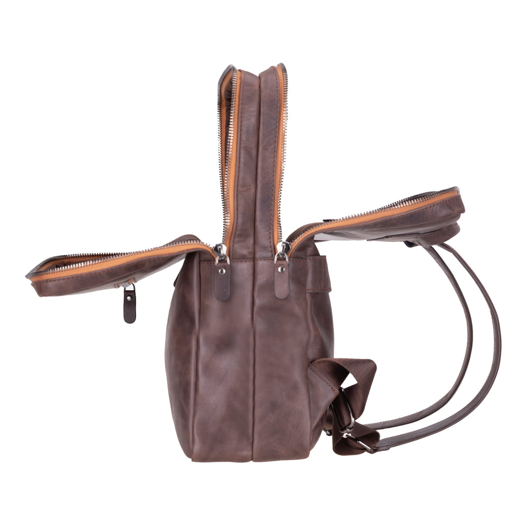 Hidden Castle Leather Backpack
