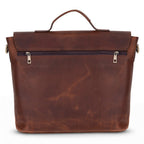 Olympus Leather Business Briefcase / Laptop Case
