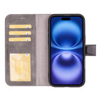 Magic iPhone 16 Plus Detachable Leather Wallet Case