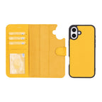 Magic iPhone 16 Detachable Leather Wallet Case