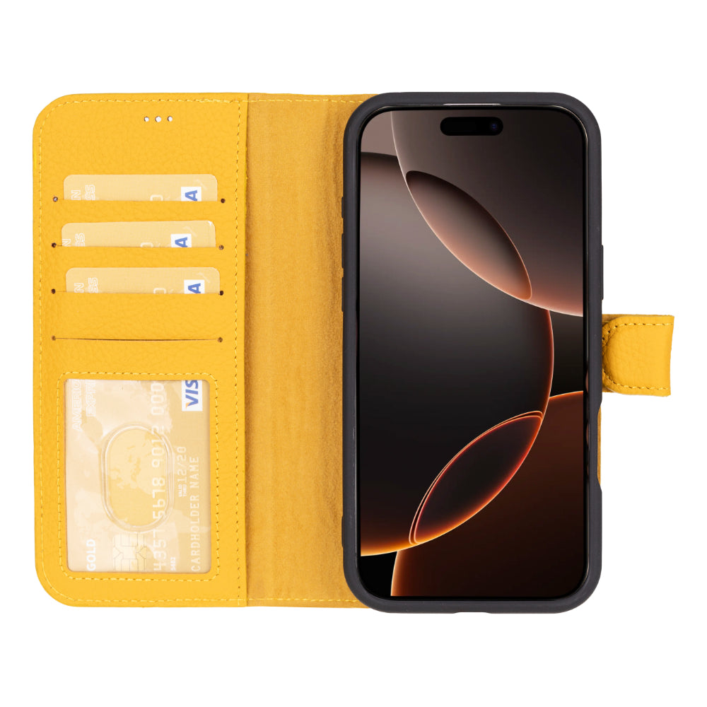 Magic iPhone 16 Pro Detachable Leather Wallet Case