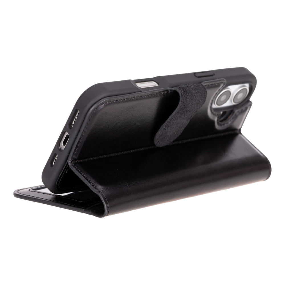 Magic iPhone 16 Plus Detachable Leather Wallet Case