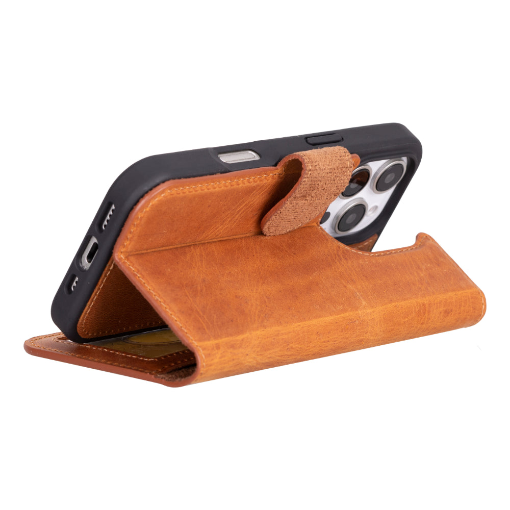 Magic iPhone 16 Pro Detachable Leather Wallet Case