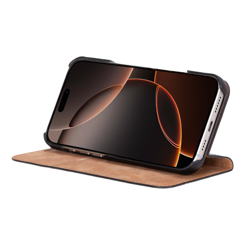 Sonat Leather iPhone 16 Pro Max Folio Case