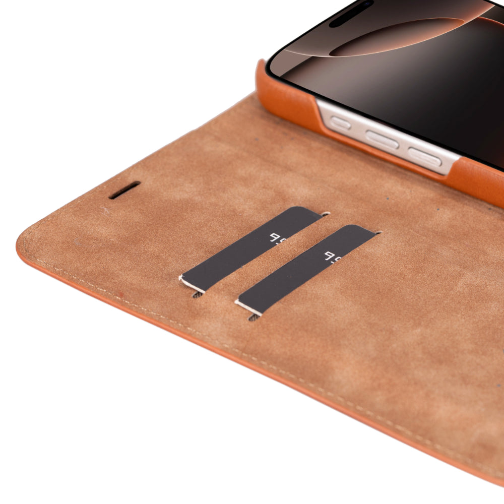 Sonat Leather iPhone 16 Pro Max Folio Case