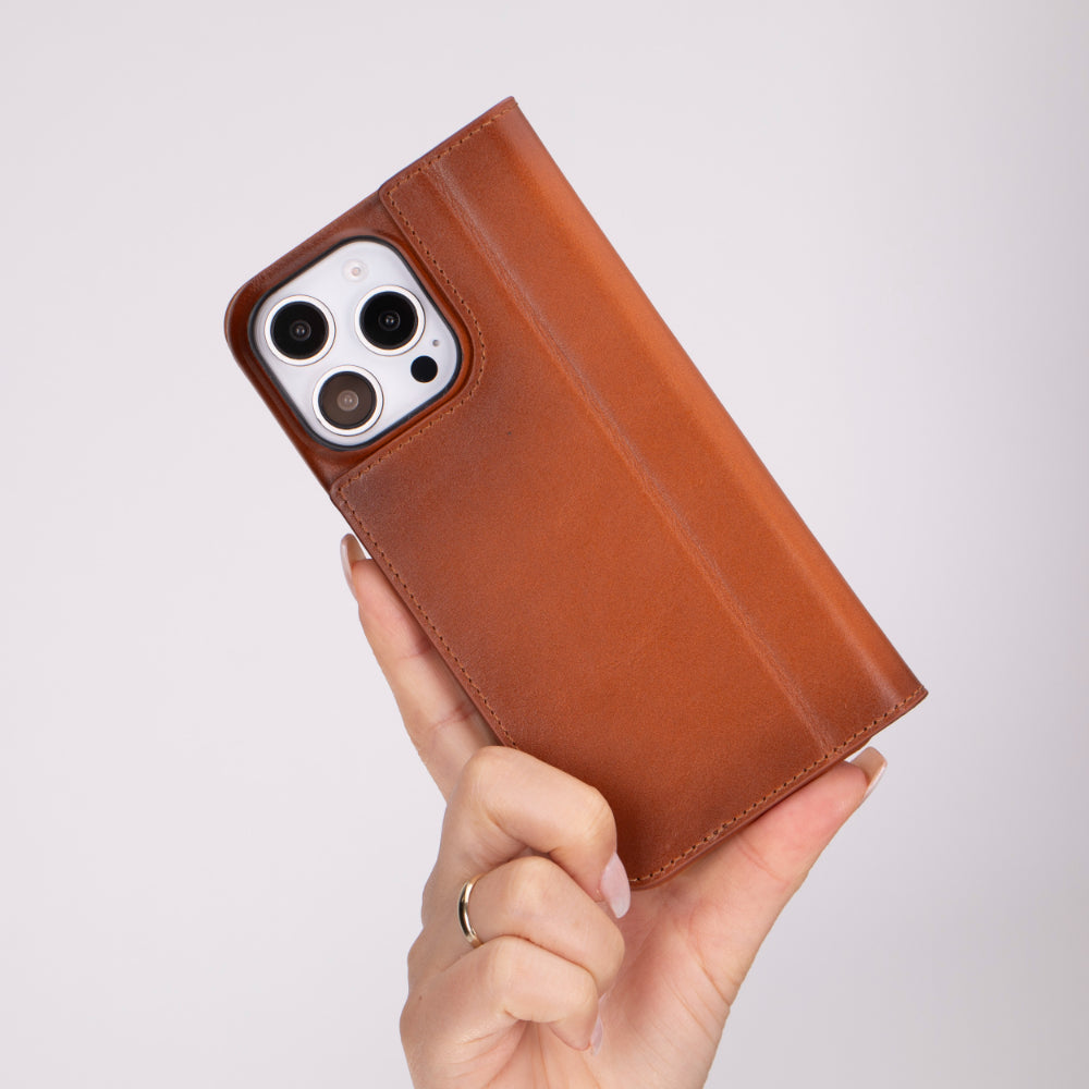 Sonat Leather iPhone 16 Pro Max Folio Case