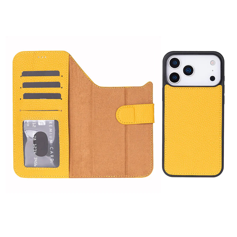 Magic iPhone 17 Pro Max Leather Detachable Wallet Case