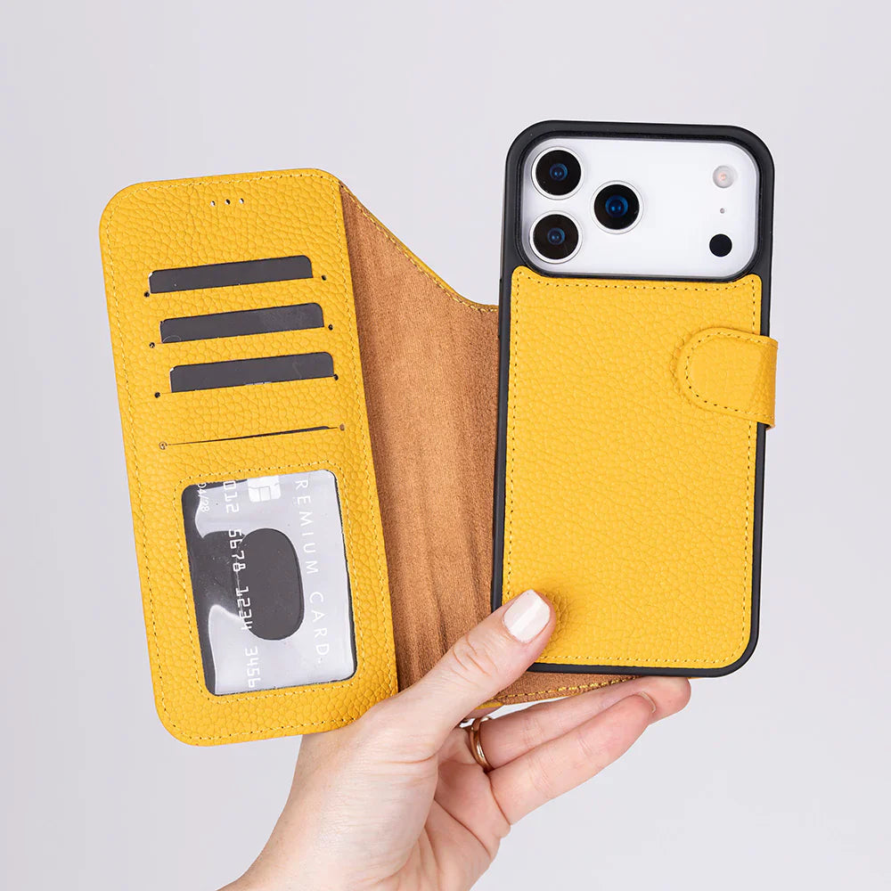 Magic iPhone 17 Pro Max Leather Detachable Wallet Case