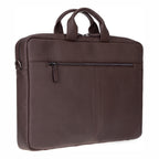 Truro Leather Business Briefcase / Laptop Case 14" with Suitcase