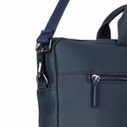 Truro Leather Business Briefcase / Laptop Case 14" with Suitcase