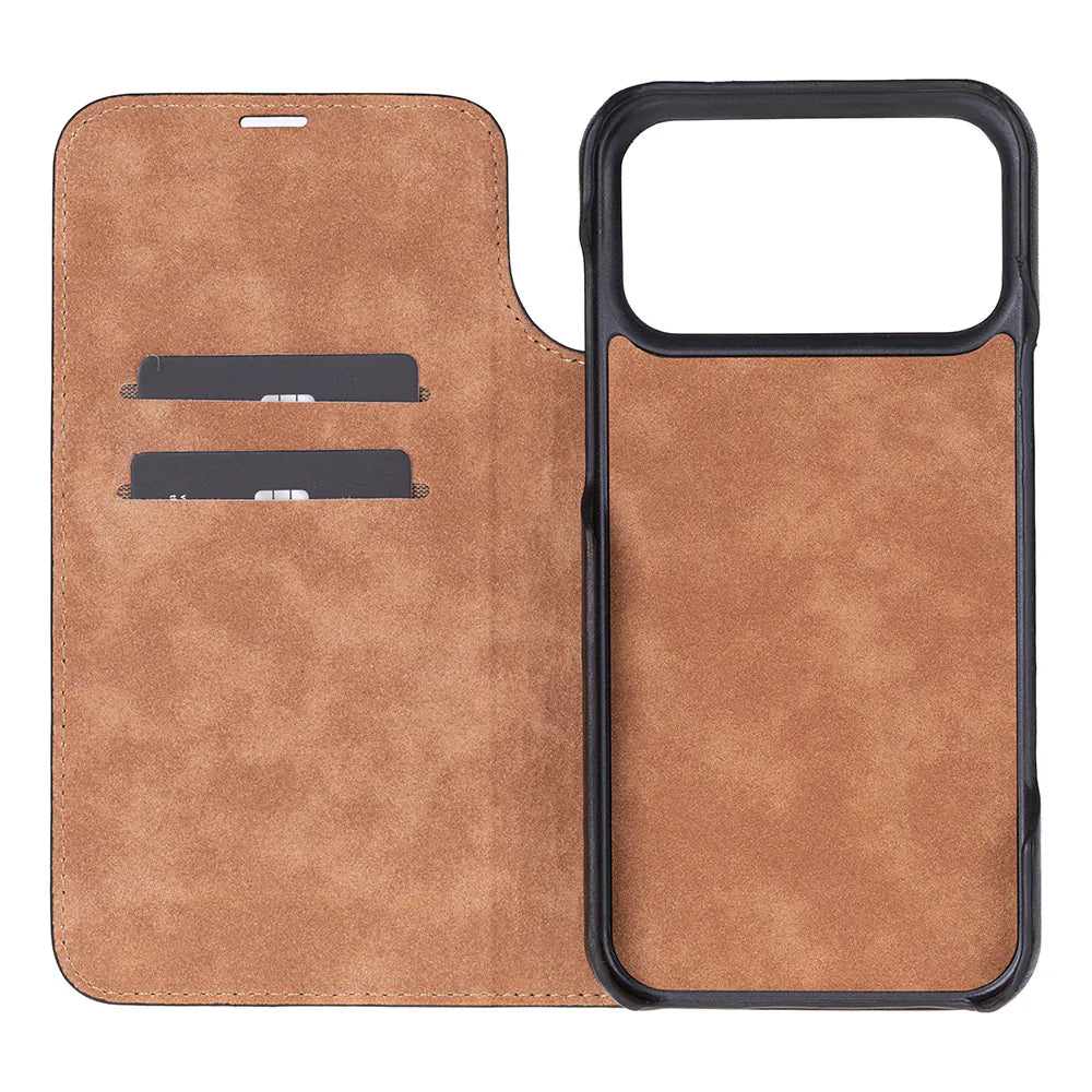 Sonat Leather iPhone 17 Pro Folio Case