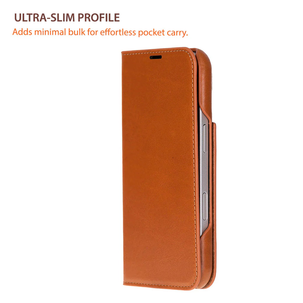 Sonat Leather iPhone 17 Folio Case
