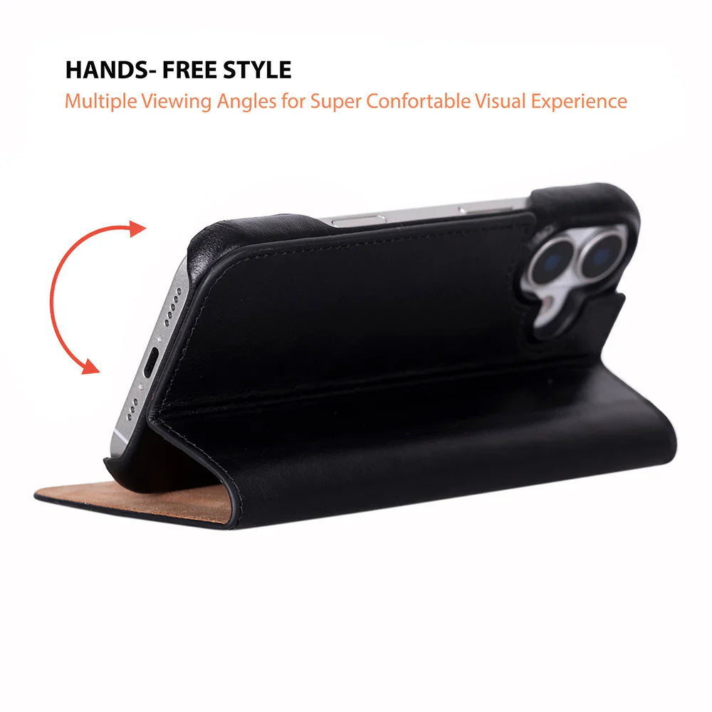 Sonat Leather iPhone 17 Folio Case