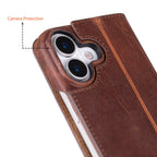 Sonat Leather iPhone 17 Folio Case