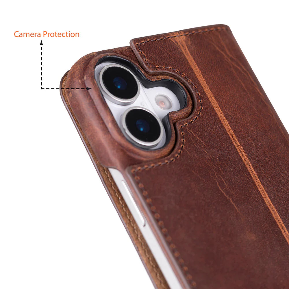 Sonat Leather iPhone 17 Folio Case