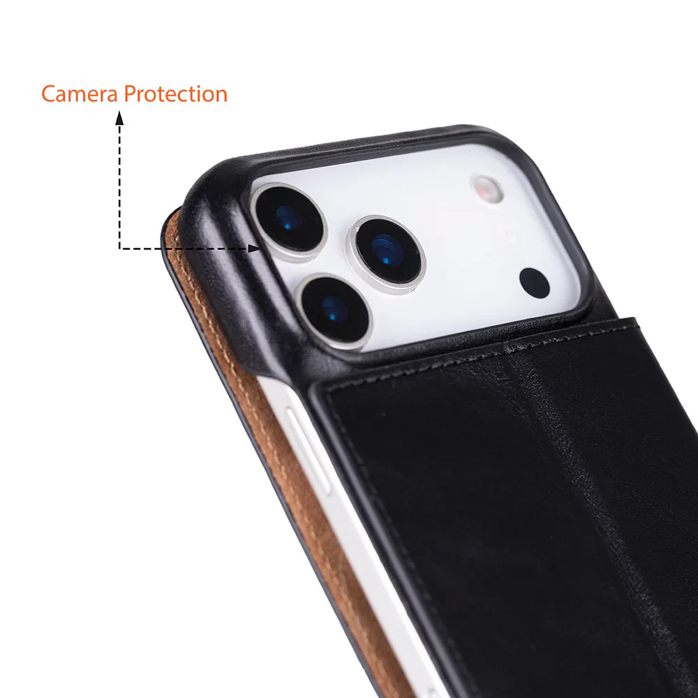 Sonat Leather iPhone 17 Pro Max Folio Case