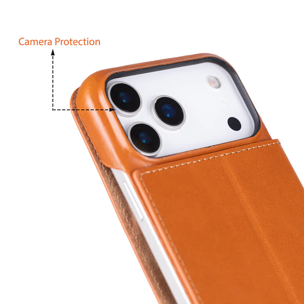 Sonat Leather iPhone 17 Pro Folio Case