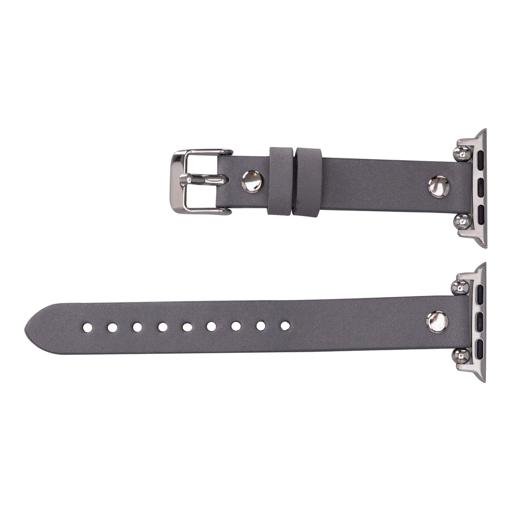 Ferro Apple Watch Leather Band with Silver Trok