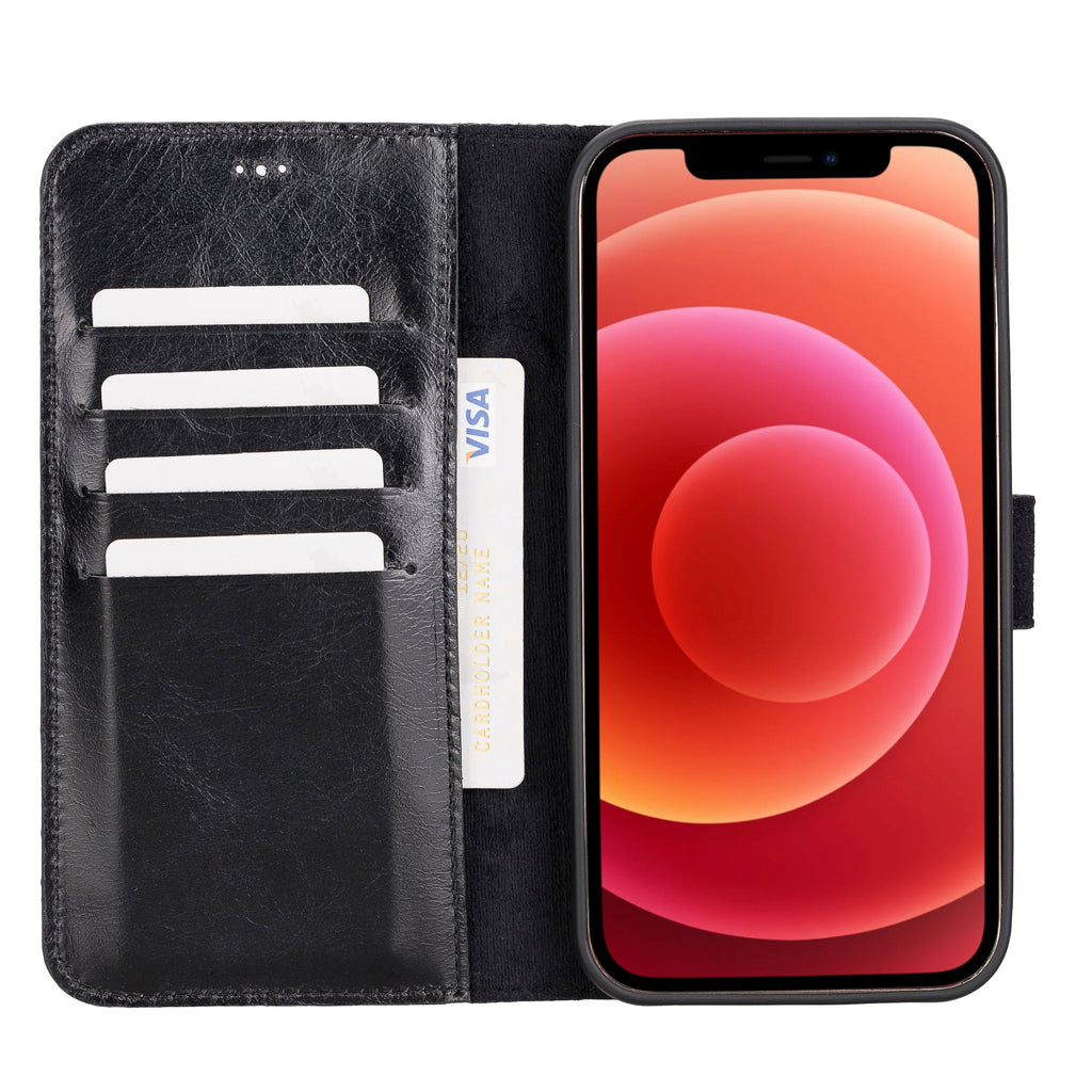 Magic iPhone 12 Pro Max Detachable Leather Wallet Case