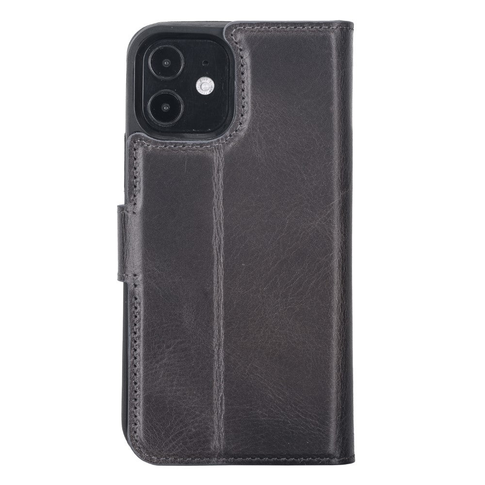 Magic iPhone 12 / 12 Pro Detachable Leather Wallet Case