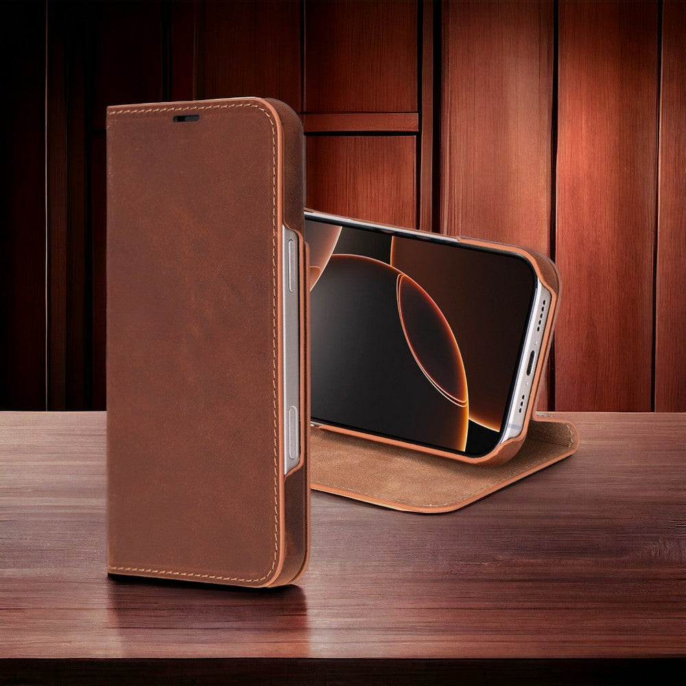 Sonat Leather iPhone 16 Pro Max Folio Case