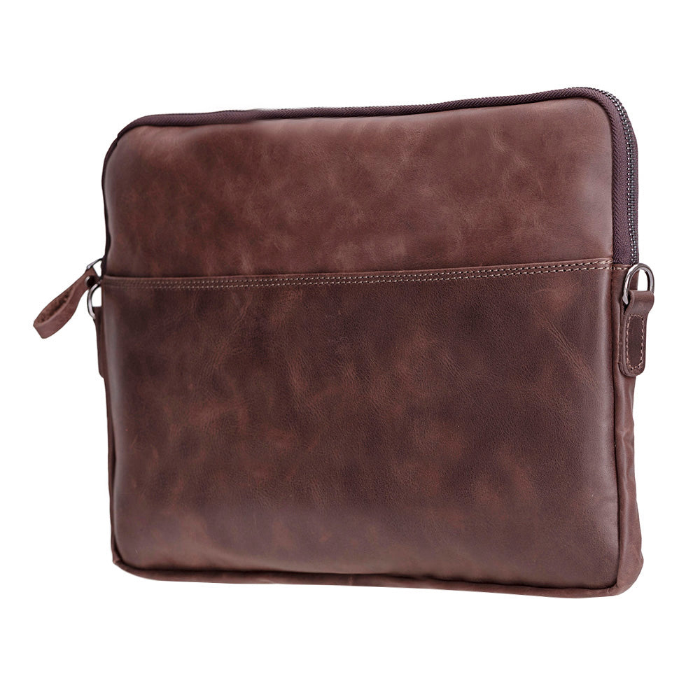 Leeds Slim Leather Laptop / Tablet Sleeve