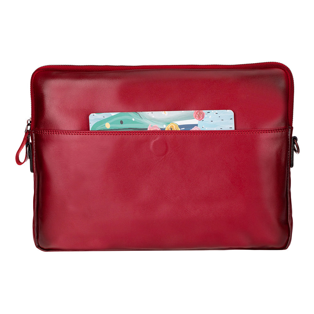 Leeds Slim Leather Laptop / Tablet Sleeve
