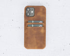 Apple iPhone 12 Series Ultra Cover Card Holder / UC iPhone 12 Pro 6.1" / Tan Bouletta