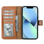 Apple iPhone 14 Leather Wallet Case / MWWN - Window Magic Apple iPhone 14 Pro Max 6.7" / Black