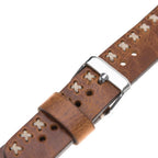 Leather Apple Watch Bands - Aqua Style V18