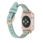 Leather Apple Watch Bands - Ferro Rose Gold Trok Style