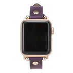 Leather Apple Watch Bands - Ferro Rose Gold Trok Style G7