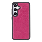 PLM Flexible Leather Back Cover for Samsung Galaxy S24 Plus Fuchsia